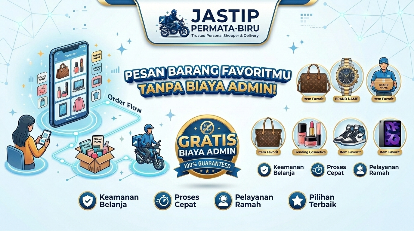Pesan Barang Tanpa Biaya Admin — Promo Jastip Permata Biru Cileunyi